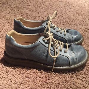 Dr. Martens light denim blue shoes